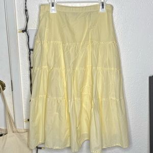 Pastel Yellow Beaded Skirt